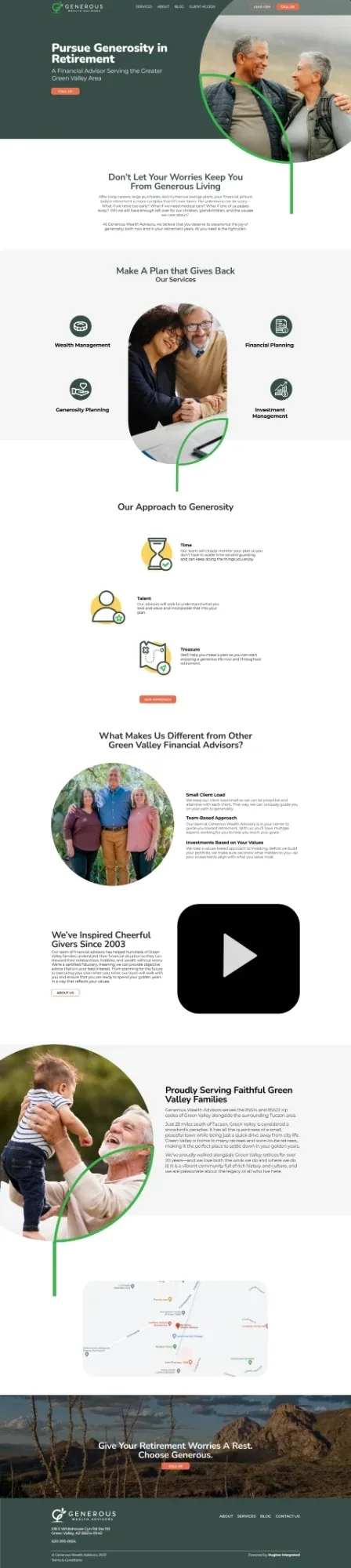 Homepage of Generous Wealth Advisors