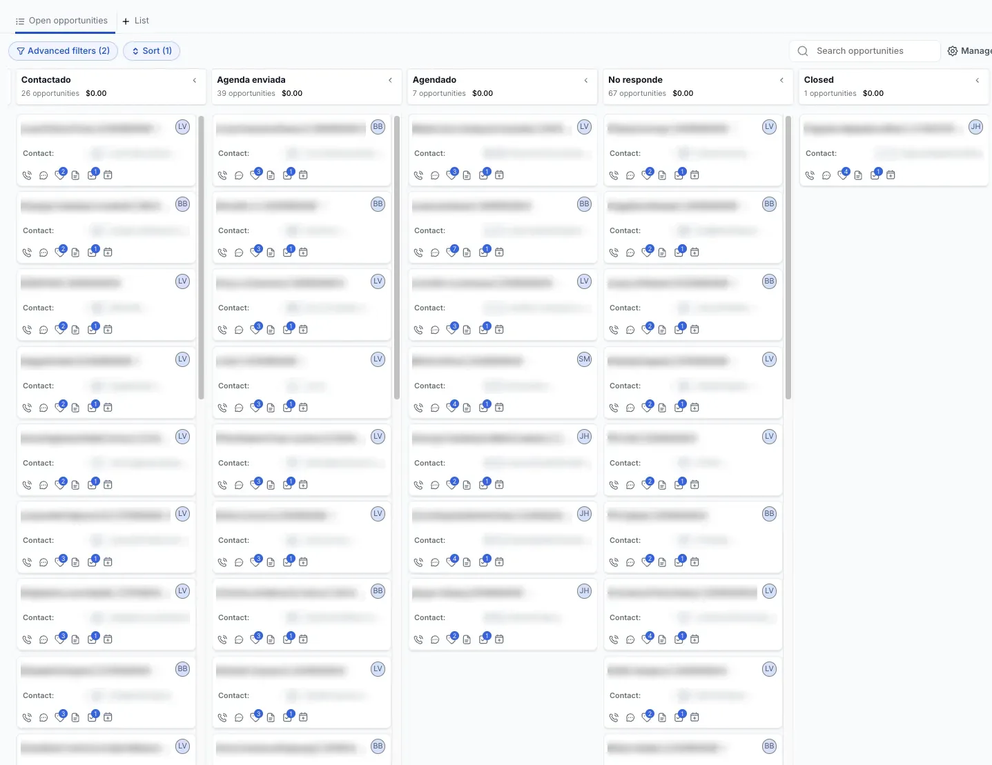 GoHighLevel opportunities pipeline