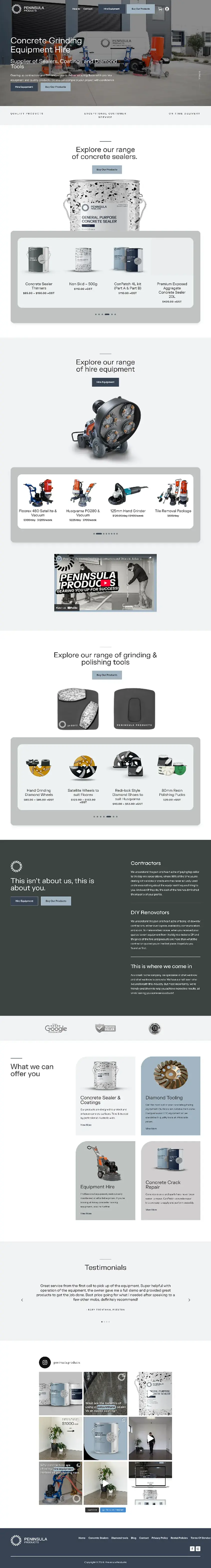 Peninsula Products eCommerce store