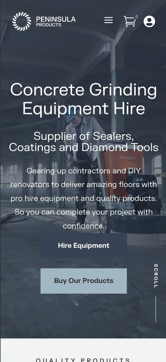 Peninsula Products on mobile